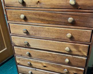8 Drawer Apothecary Highboy Dresser