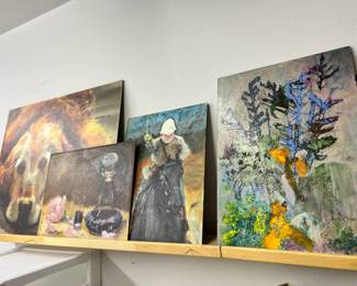 Assortment of Paintings on Canvas