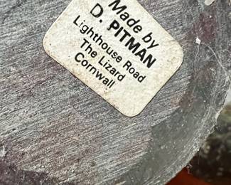 Black Marble Bud Vase Made by D. Pitman