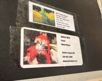 Framed Pastel & Mixed Media Artwork "Morning Creek" by Janice Wall