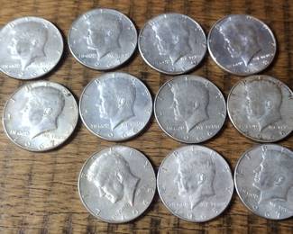 40% silver Kennedy half dollars 
