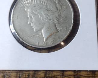 1923 peace dollar.