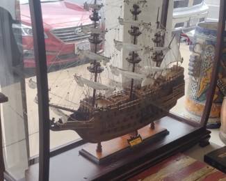 sovereign of the seas 1637 large model ship in case