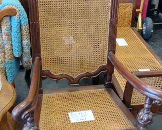French style pressed cane chair 
