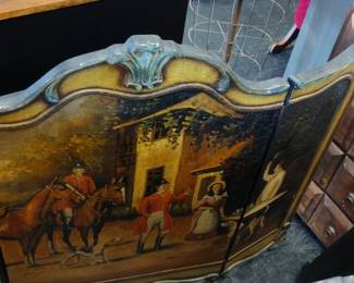 vintage fireplace screen 