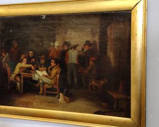 original oil on canvas circa 1880