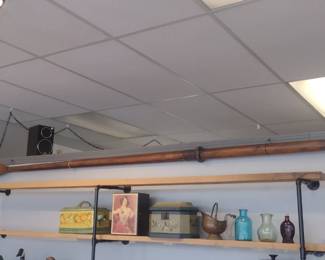 antique wood paddle very large 