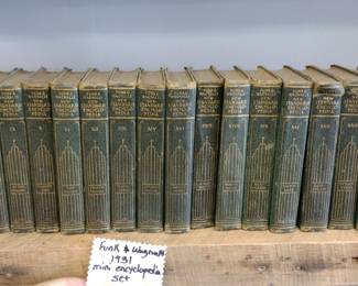 miniature vintage encyclopedia set 