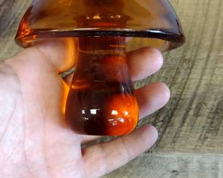 Wedgewood art Glass Mushroom.