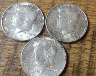 90% silver Kennedy half dollars