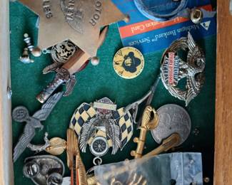 Misc Harley pins, nazi pins and others 