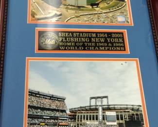 NY Mets framed display 