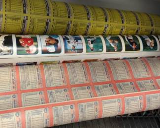 rolls of uncut baseball cards 