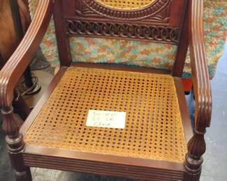 French style pressed cane chair 