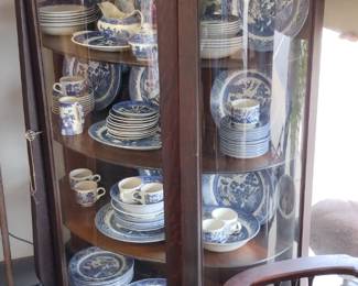 vintage china cabinet with key 
