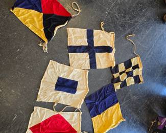 Vintage signal flags