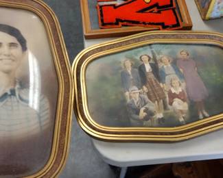 vintage bubble glass pic frames with instant relatives 