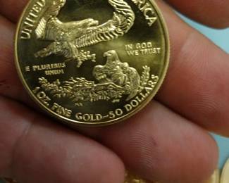 1oz American Gold Eagle .999 Fine Gold. 8 available 