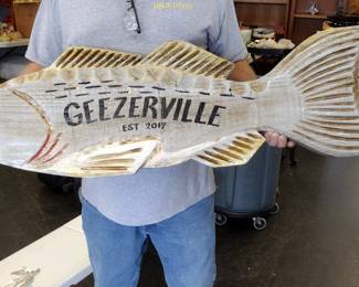 large geezerville fish display 