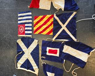 Vintage signal flags