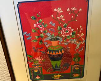 Framed Lithograph of Lantern - signed and numbered