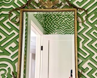 Metal and Gilt Mirror