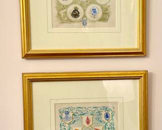 Antique collection of vintage "seals" - zoom in these are really neat!