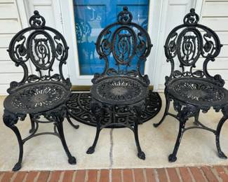 iron chairs