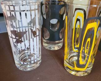 MCM glassware (3 separate sets)