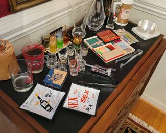 Vintage barware accessories
