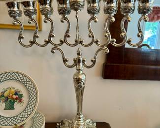 Silver Plated Menorah 