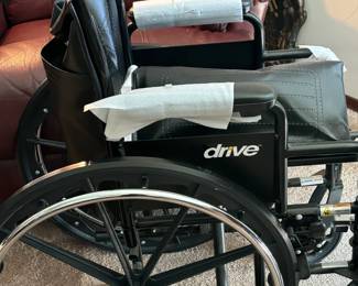 Drive wheelchair, lightly if used at all. 