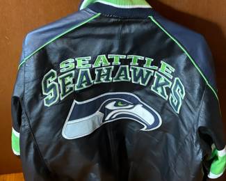 Leather Seahawks Jacket
