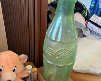 Large coca-cola bottle bank
