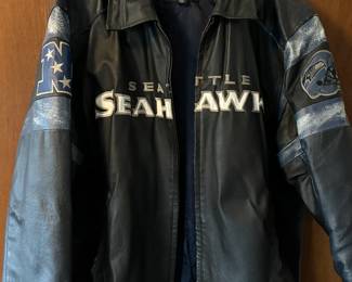 Leather Seahawks jacket