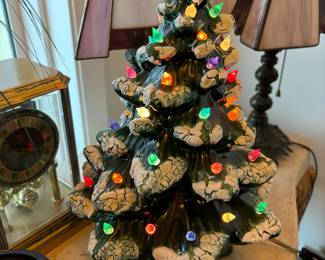 Lighted holiday christmas tree