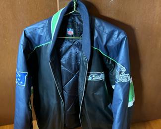 Leather Seahawks Jacket
