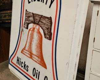 LIBERTY HICKS OIL CO SIGN