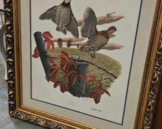 FRAMED BIRD PICTURE DECOR
