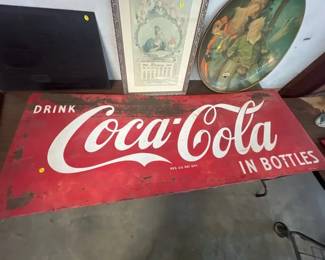 Vintage Metal Coca Cola Sign