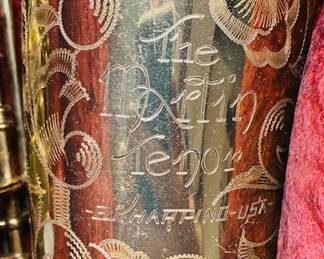 Vintage Martin The Martin Tenor Sax- Elkhart In Hard Case.