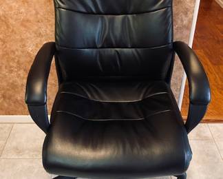 Black Leather Office Chair.