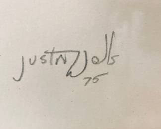 Justin Wells Cowboy Art. Signed/Numbered.