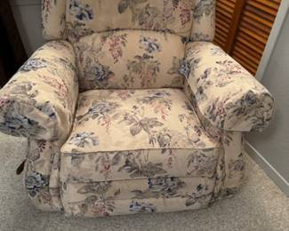 Upholstered La-Z-Boy Rocking Recliner.
