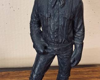Vintage 1969 Michael Garman Cowboy Signed Statue.