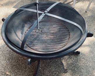 Large Metal Fire Pit. Ready for Fall!