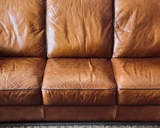 Bassett Leather Sofa/Couch. TOP CONDITION!