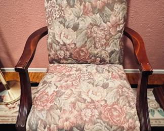 VINTAGE MARTHA WASHINGTON TAPESTRY CHAIRS. 2 Available.