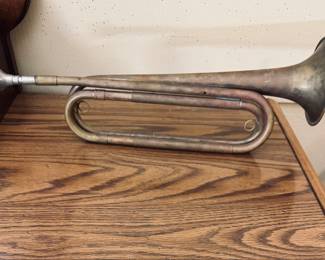 Vintage Regulation Brass US ARMY Bugle.