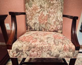 VINTAGE MARTHA WASHINGTON TAPESTRY CHAIRS. 2 Available.